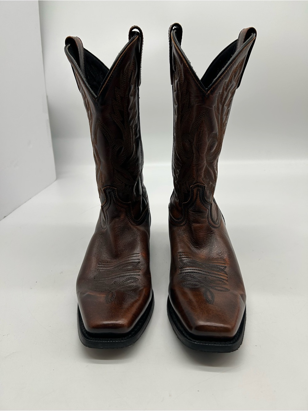 Laredo Lawton Men's Brown Western Leather Cowboy Boots 9EE